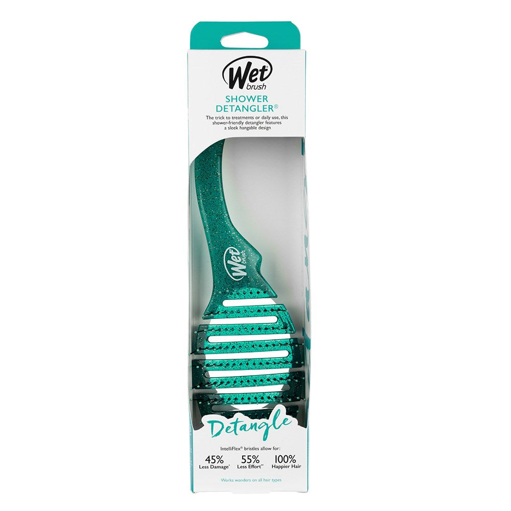 WetBrush Shower Detangler Green Glitter