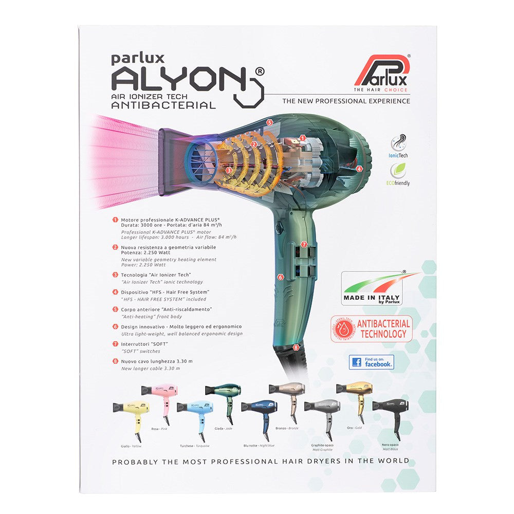 Parlux Alyon 2250W Hair Dryer Jade | FRESH BODY