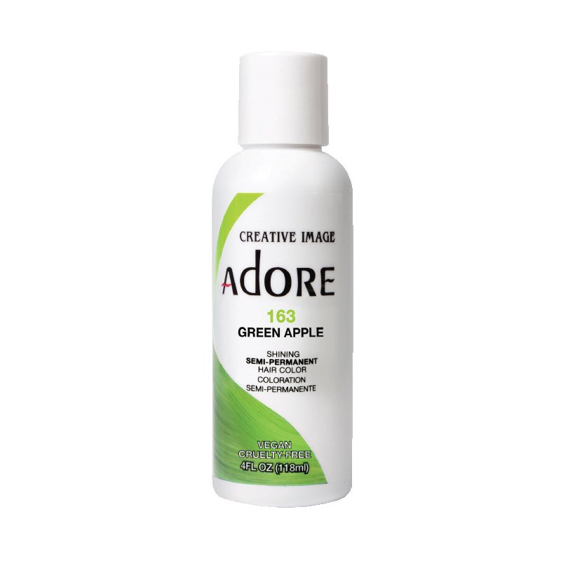 Adore Semi Permanent Hair Colour - Green Apple - 163 | Barber Outlet
