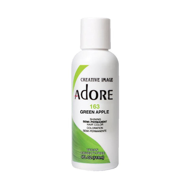 Adore Semi Permanent Hair Colour - Green Apple - 163 | Barber Outlet