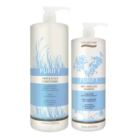 Naturali Look Anti-Hair Loss Shampoo 500ML & Conditioner 1L Bundle | Barber Outlet