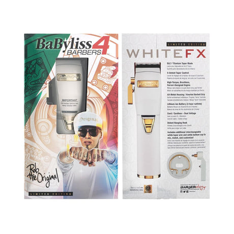 BaBylissPRO WhiteFX Lithium Hair Clipper | FRESH BODY
