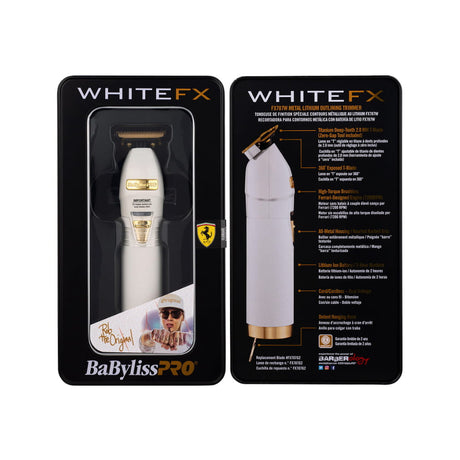 BaBylissPRO WhiteFX Skeleton Lithium Hair Trimmer | FRESH BODY