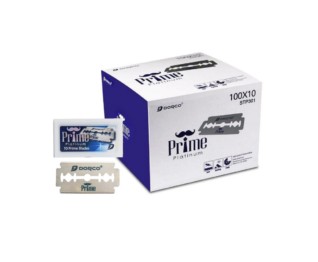 Dorco Prime Platinum Double Edge Razor Blades 100 | Fresh Body