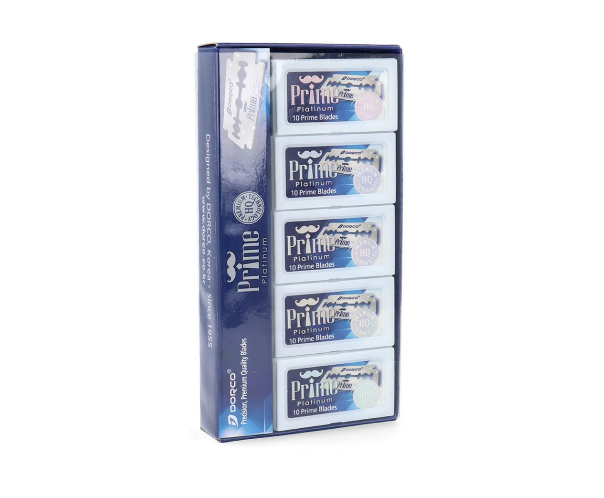 Dorco Prime Platinum Double Edge Razor Blades 100 | Fresh Body