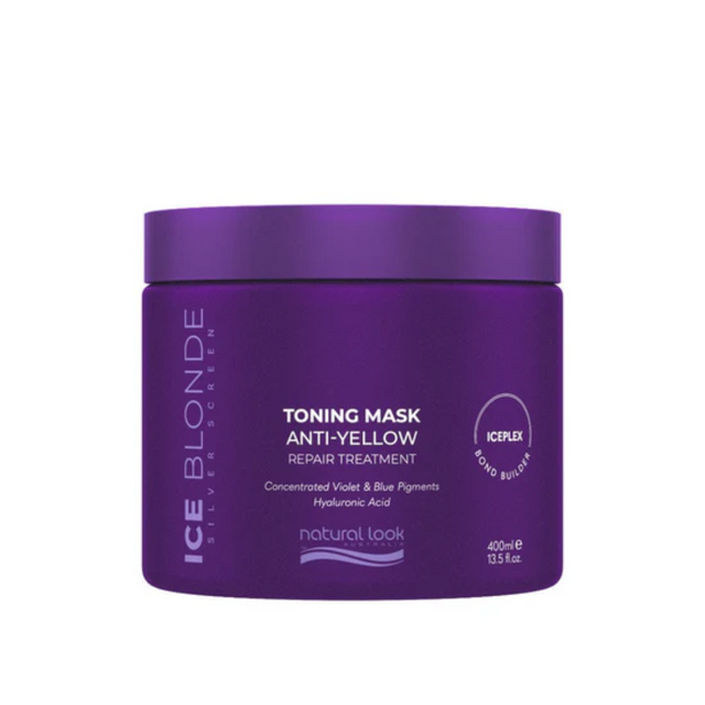 Natural Look Ice Blonde Anti Yellow Toning Mask | Barber Outlet