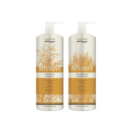 Natural Look Intensive Fortifying Shampoo & Conditioner 1L Bundle | Barber Outlet
