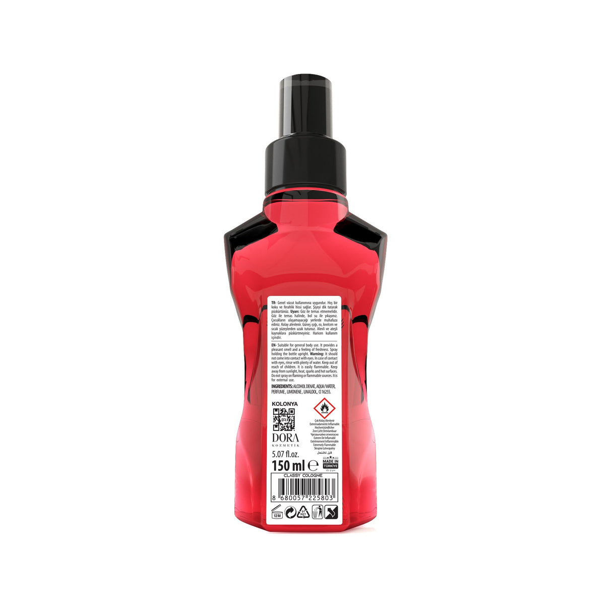 Black Red Wild Eau De Cologne Classy - 150ml