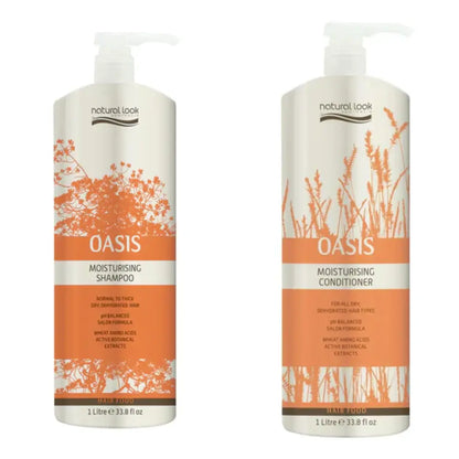 Natural Look Oasis Moisturising Shampoo & Conditioner 1Lt Bundle - Image #1