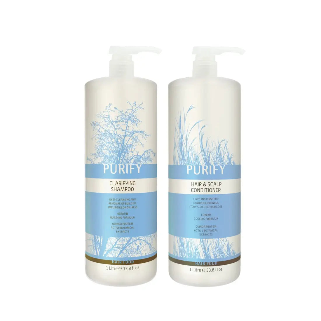 Natural Look Purify Clarifying Shampoo & Conditioner Bundle 1 lt - Image #1