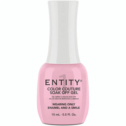 Entity Gel Polish Pair Wearing Only Enamel And A Smile - Light Pink Creme - Image #2