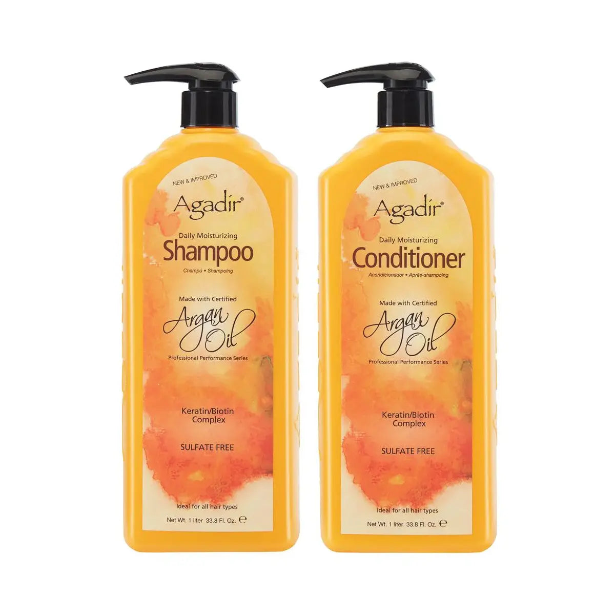 Agadir Argan Oil Daily Moisturizing Shampoo & Conditioner 1 LITRE DUO