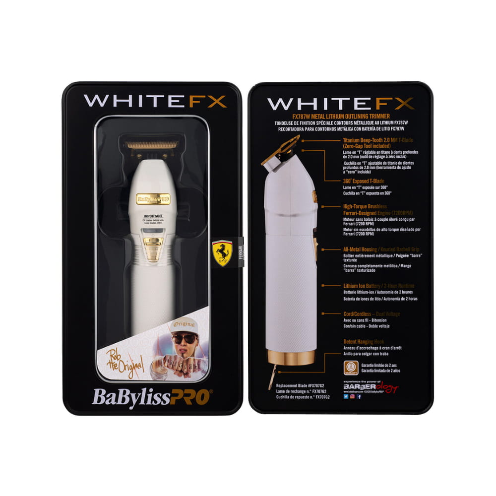 BaBylissPRO WhiteFX Skeleton Lithium Hair Trimmer | FRESH BODY