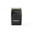 Black electric shaver with Gamma branding on a white background