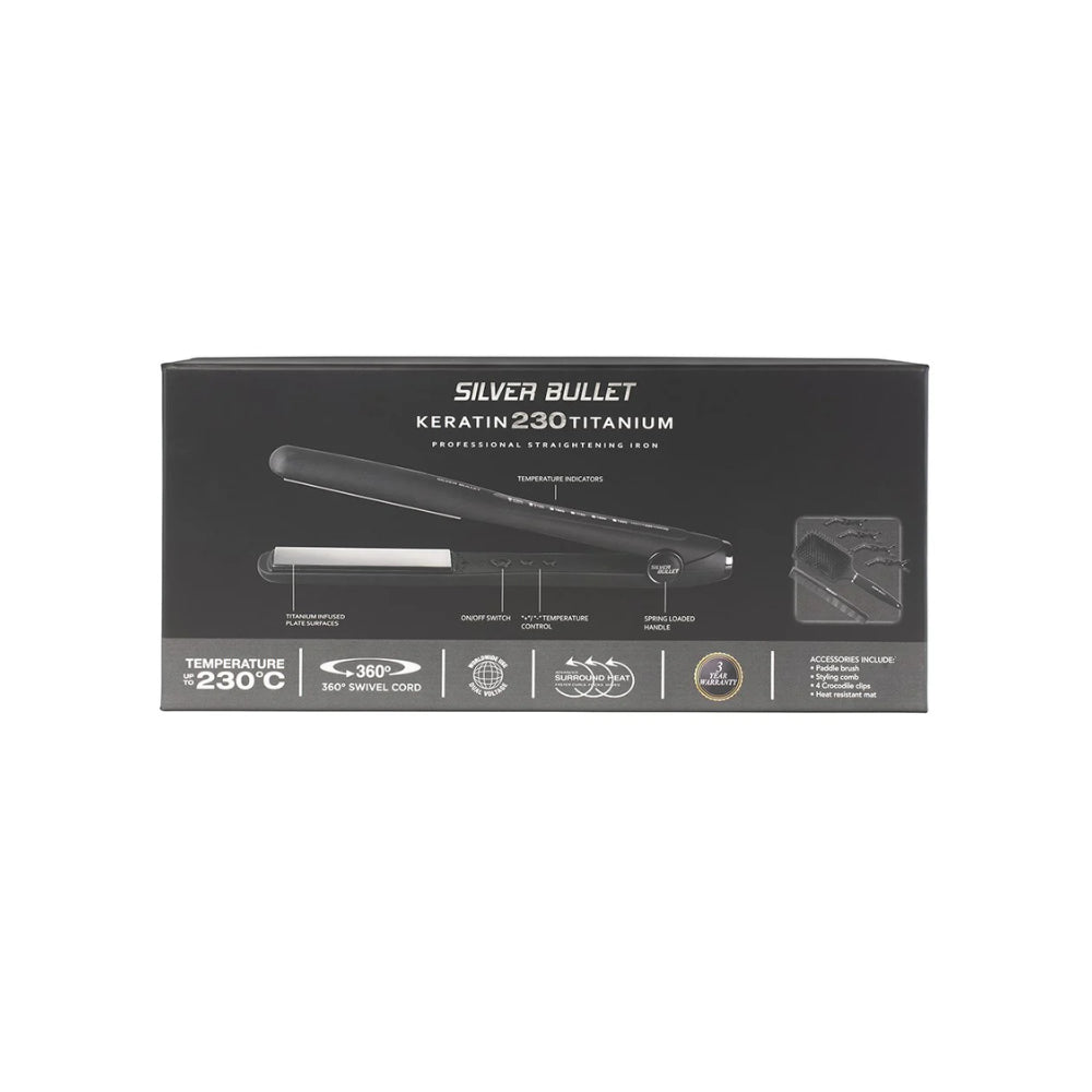 Silver Bullet Keratin 230 Titanium Hair Straightener | FRESH BODY