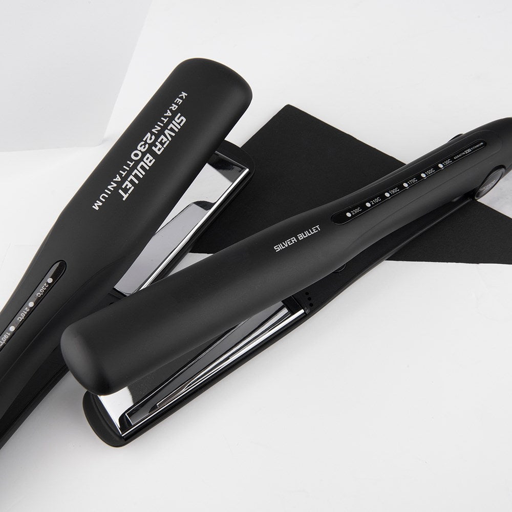 Silver Bullet Keratin 230 Titanium Wide Plate Hair Straightener | FRESH BODY