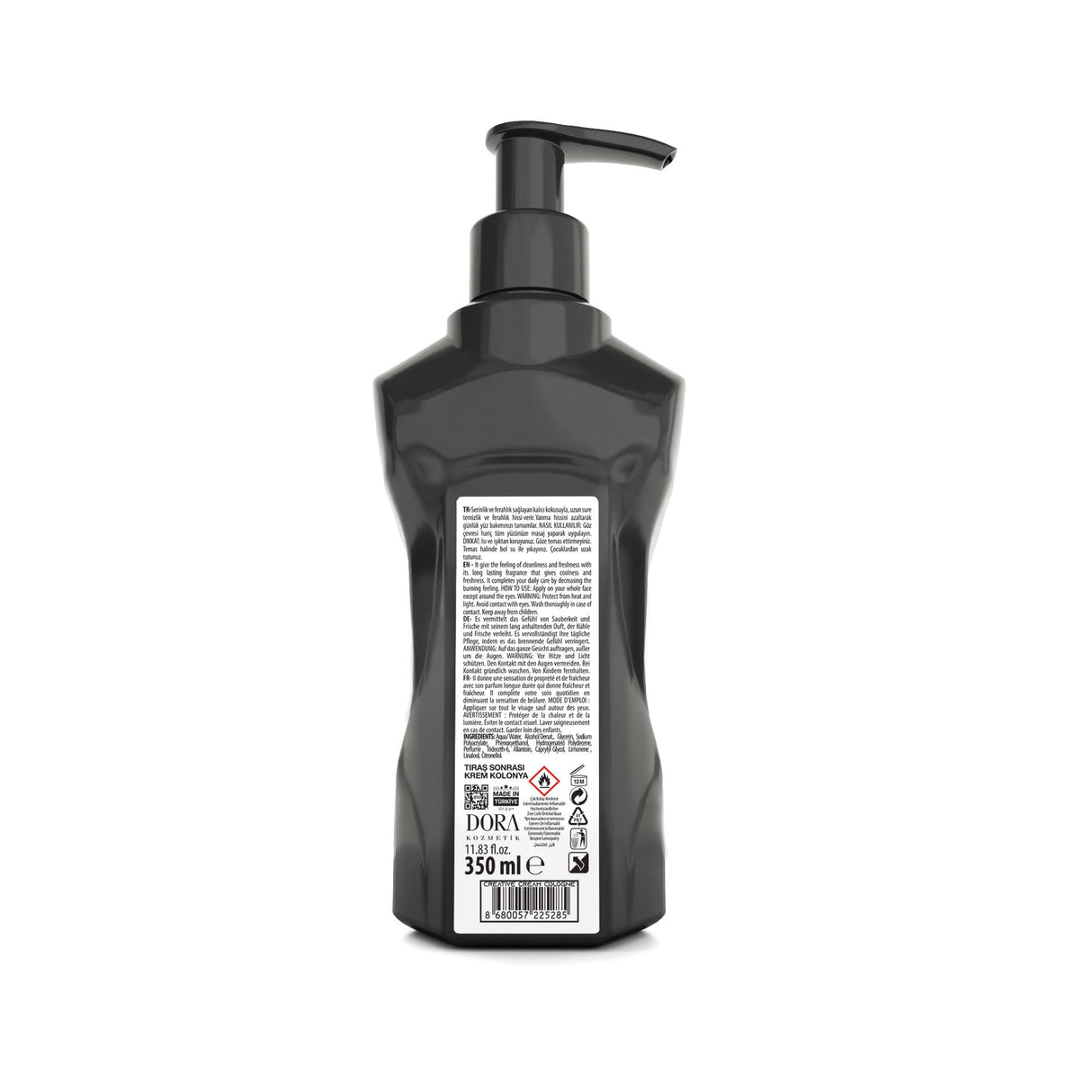 Black Red After Shave Cream Cologne -Creative 350ml