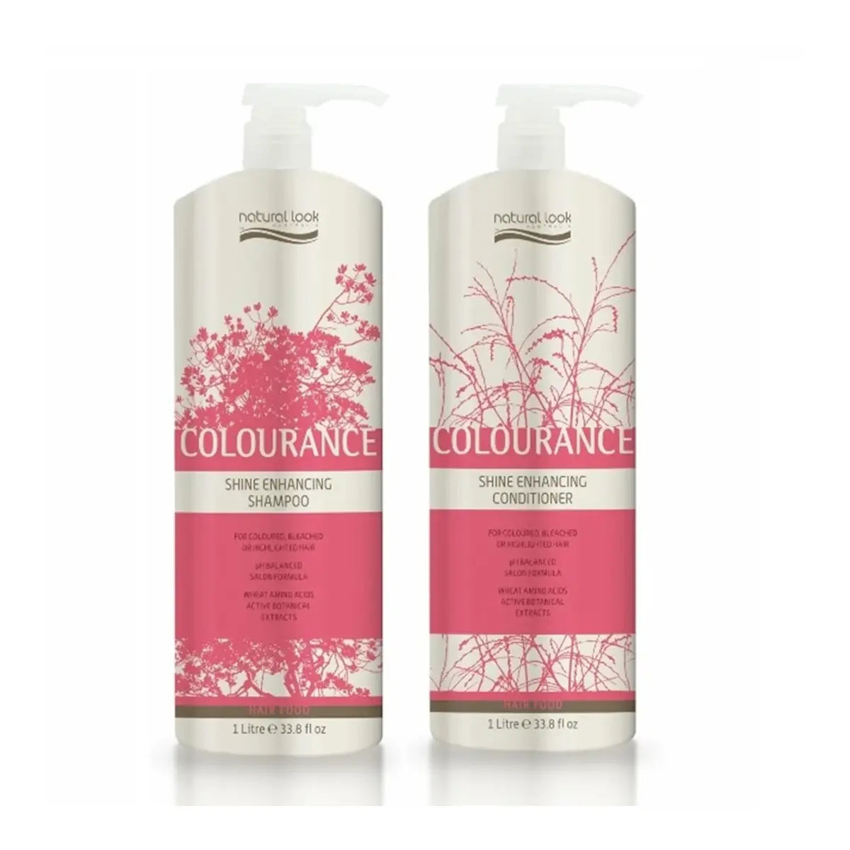 Natural Look Colourance Shine Enhancing Shampoo & Conditioner Bundle 1 Lt