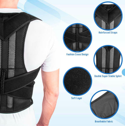 Back Brace Adjustable Posture Corrector - Fresh Body