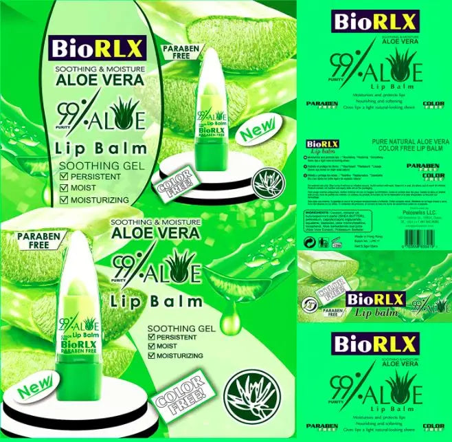 BioRLX 99% Purity Aloe  Lip Balm | Fresh Body