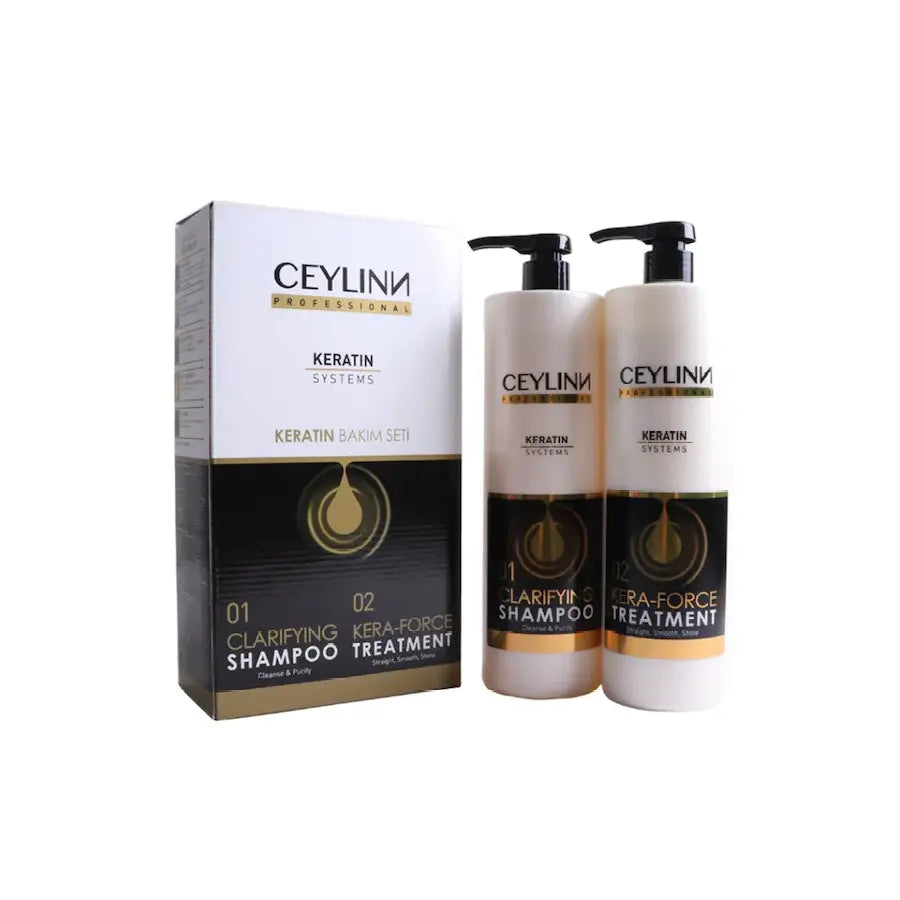 Ceylinn Keratin Straightening Treatment Hair Smoothing Kit 1 Litre - Image #1