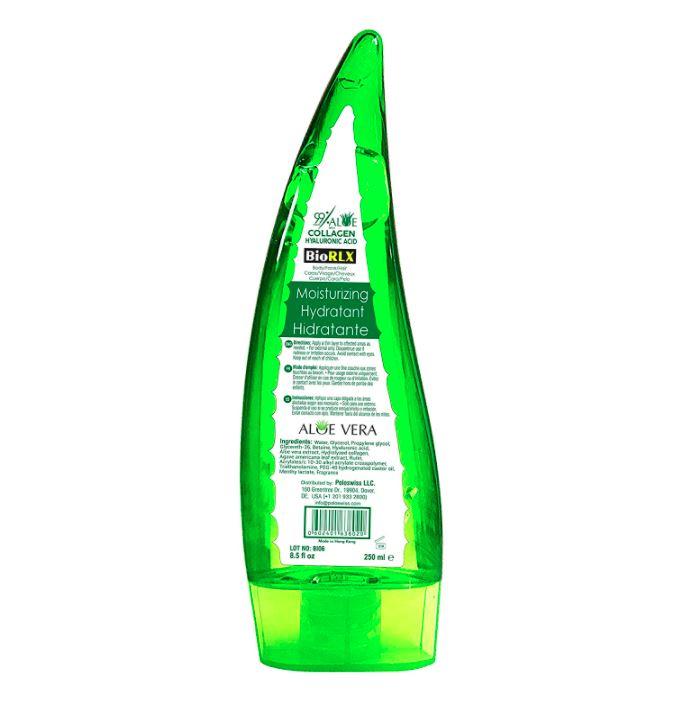 BioRLX 99% Purity Aloe Vera Gel with Collagen and Hyaluronic Acid Gel | Fresh Body