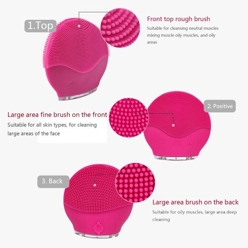 Sonic Silicone Face Cleansing Brush - Fresh Body